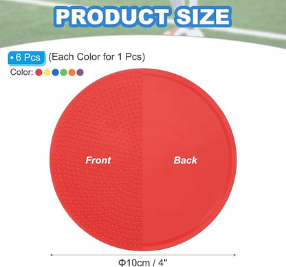 PATIKIL Spot Markers, Non-Slip Floor Dots Agility Markers Flat Field Cones Poly Dot