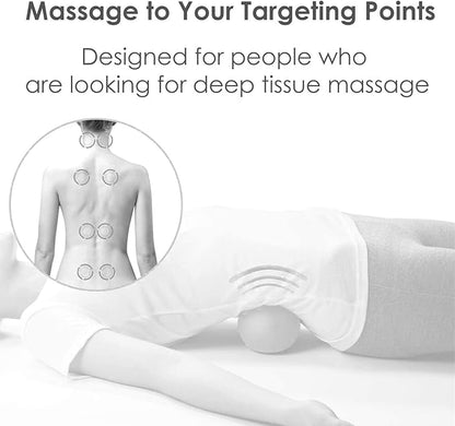 Adjustable Peanut Massage Ball Roller, Double Lacrosse Ball Acupoint Myofascial Release Muscle Knot Relaxer Mobility Trigger Point for Physical Therapy Self Deep Tissue Manual Massager Equipment Tool