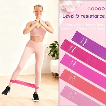 Pilates Kit for Women Pilates Equipment Ring and Ball Set Magic Circle Hoop with 5 Resistance Bands Compact Toning Fitness Essentials Starter Set Accessories with Exercise Guide