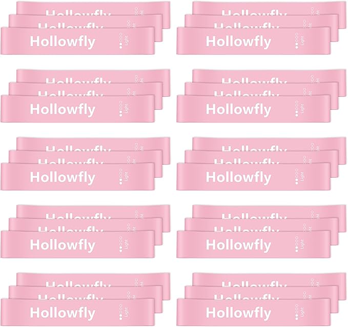 30 Pcs Latex Resistance Loop Exercise Bands for Booty Workout Stretch Exercise Band Non Slip for Legs Squat Resistance Loop Women Men Starter Butt Hip Thigh Fitness
