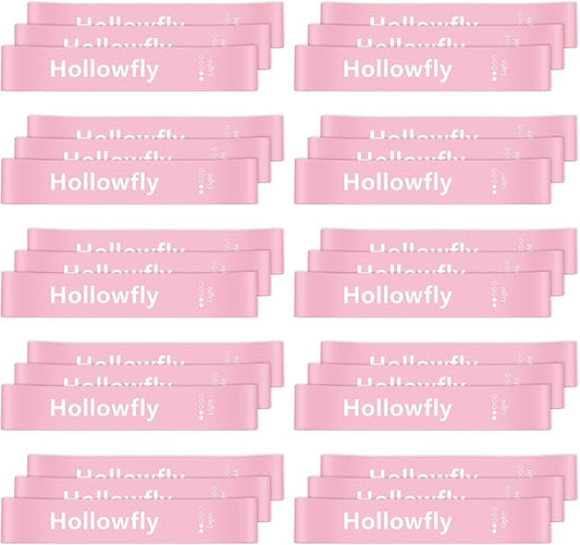 30 Pcs Latex Resistance Loop Exercise Bands for Booty Workout Stretch Exercise Band Non Slip for Legs Squat Resistance Loop Women Men Starter Butt Hip Thigh Fitness