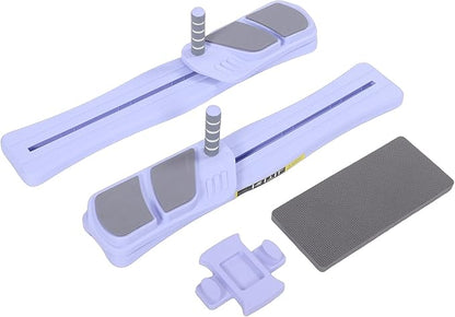 , Multifunctional Core Training Kit with Abs Roller, Portable Home Gym Equipment for Full Body Workout, 75x13.5x7cm