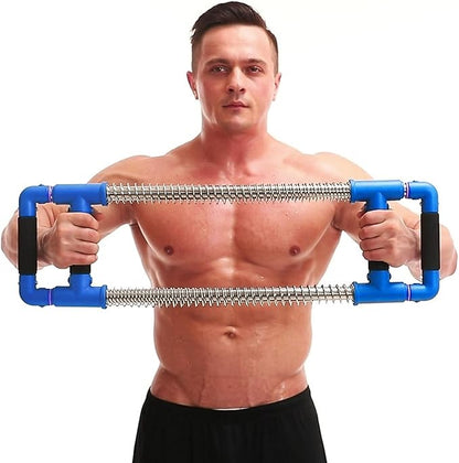 GoFitness Push Down Bar Machine - Chest Expander at Home Workout Equipment for Chest, Arm, Shoulder, Abs and Back - Portable Upper Body Trainer for Home, Travel or Outdoors