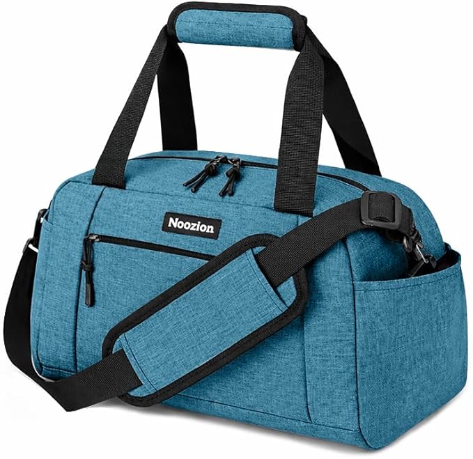 Noozion 14 inch Small Gym Bag for Women & Men, Lightweight Carry On Mini Duffle Bag with Multiple Pockets, Sports Bag for Travel and Workout.