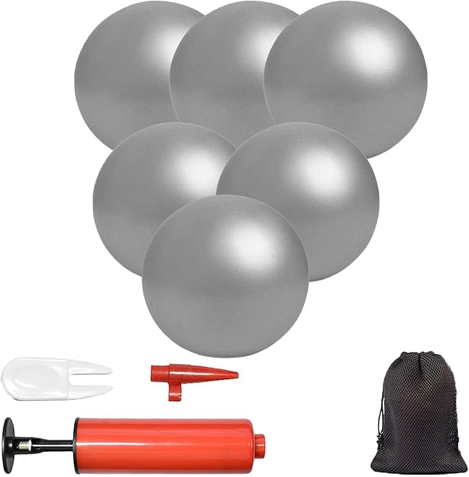 Mini Yoga Balls 9 Inch Exercise Pilates Therapy Balance Micropore Ball Barre Equipment for Home Stability Training Physical Core Training