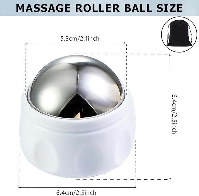 Massage Ice Roller Ball - Roller for Muscles Deep Tissue - Stays Cold for 6 Hours, Plantar Fasciitis Roller, Sports Fitness Relaxations Gift, Rapidly Relieve Muscle Pain and Tension