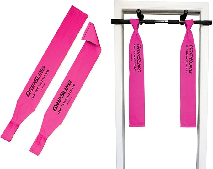 GripSling Raw Training Straps for Bodyweight Strength Training and Calisthenics Exercise, Fitness, and More - Perfect for Home, Gym, Traveling, and Outdoor Workouts - 2 Piece Standard Straps