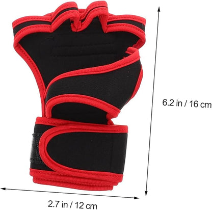 BESPORTBLE 1pair - Half Finger Weightlifting Gloves Wrist Support for Fitness Training and Comfortable Workout Gloves for Weightlifting Dumbbells Pull-ups and More