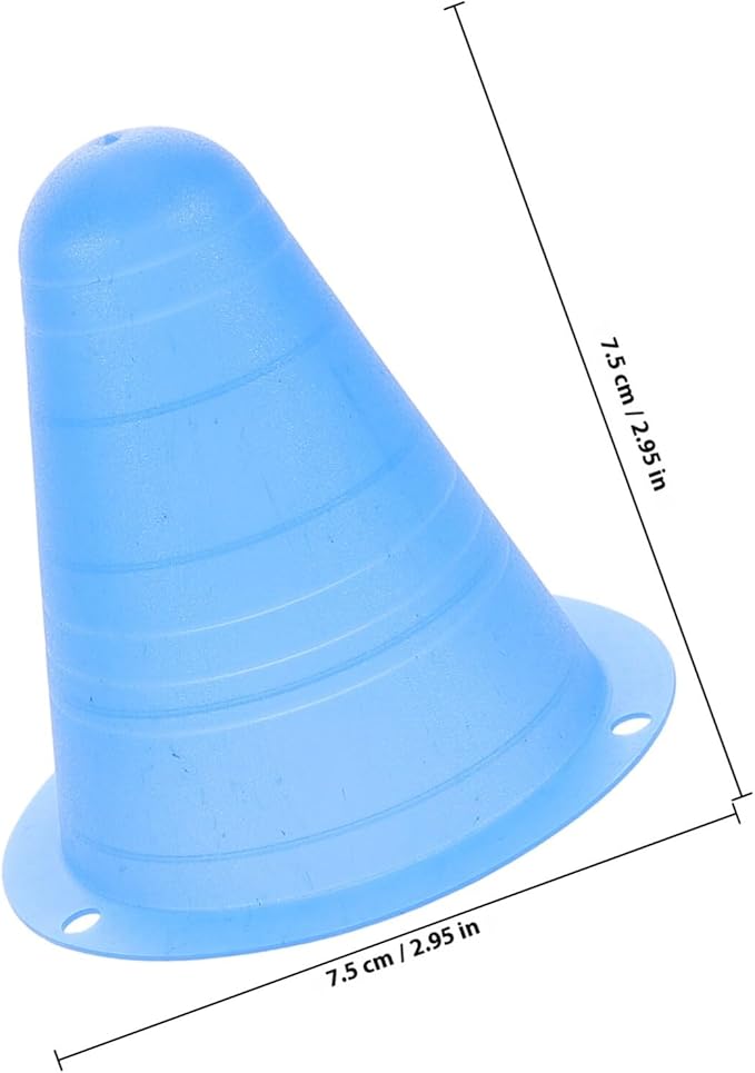 12pcs Rolling Training Cones Sports Agility Mini Cones Set Plastic Soccer Equipment for Skating Drills Outdoor Activity Field Markers