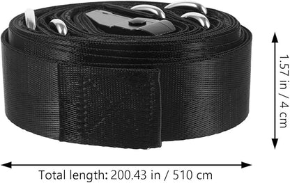 Homoyoyo Resistance Bands Door Anchor Set Extra Heavy Elastic Exercise Bands for Strength Training and Home Workouts with Yoga Stretch Strap