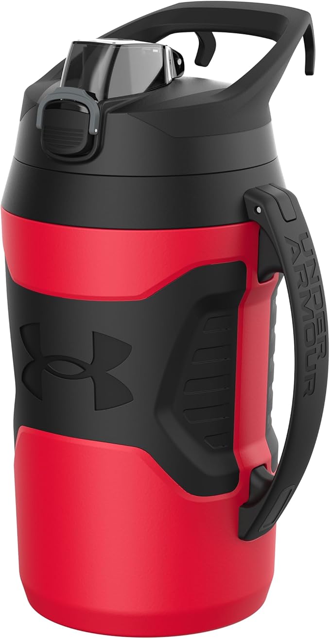 Under Armour Playmaker Water Bottle Jug, 64oz, Insulated, Half Gallon, Baseball, Football, Gym, Soccer, Volleyball, Lacrosse, Hockey, Sports