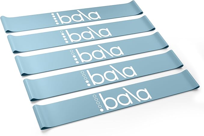 Bala Booty Bands Resistance Bands for Women & Men - Elastic Exercise Bands for Working Out - Wrist, Ankle, Legs & Booty Bands - Workout Resistance Bands for Yoga, Pilates, Strength Training