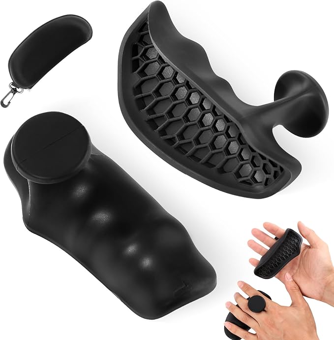 HUAFA Anti-Slip Workout Grips, Gym Grips Weight Lifting Grips Pads, Ergonomics Weight Lifting Gloves for Men Women Deadlift, Fitness Training and Exercise, Gym Grips Pads for Palm Protection