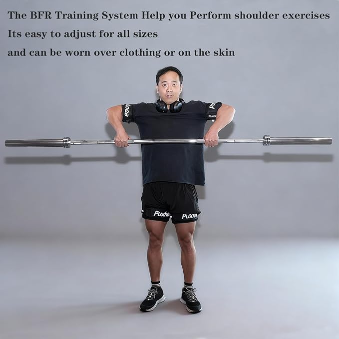 BFR Blood Flow Restriction Bands for Arms Legs Occlusion Training,Build Muscle Without Weightlifting Accurate Pump to Precisely Apply Pressure, for Men and Women Fitness Workouts