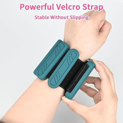 Wrist & Ankle Weights for Women Men, 1lb/2lb/4lb Set of 2 - Adjustable Wearable Weighted Bands, Waterproof Silicone Arm & Leg Weights for Pilates, Yoga, Walking, Dance, Home Workout & Gym