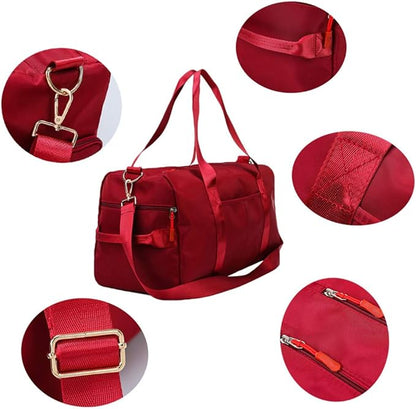 KARRESLY Sports Gym Bag for Women or Men Travel Duffel Bag with Wet Pocket and Shoes Compartment for Training Swim Yoga(ArmyGreen)