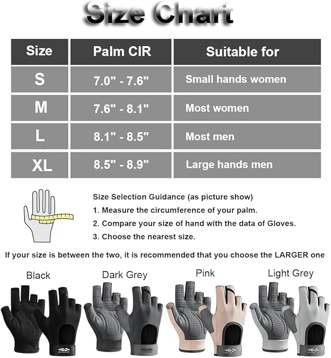 Workout Gloves for Women & Men, Anti-Slip Fingerless Gloves for Weightlifting, Mens Workout Gloves Gym Gloves Fitness Gloves