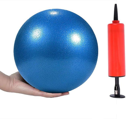 Mini Yoga Pilates Ball 10 Inch for Stability Exercise Training Gym Anti Burst and Slip Resistant Balls with Inflatable Straw