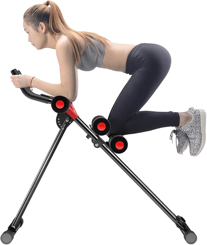 Ab Workout Equipment,Health & Fitness Foldable Hyperextension Roman Chair Full Body Workout for Home Gym, Strength Training Exercise Equipment for Body Shaping, Foldable Waist Trainer Suitable for Beginner