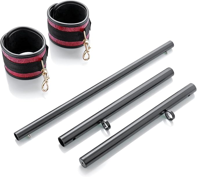 Spreader Bar Heavy Duty Expandable Exercise with 2 pcs Adjustable Strap, Yoga Training Fitness Gear, Workout Bar,Sports Gym Kit
