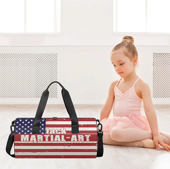Personalized-Martial-Arts-Gear-Bag for Karate Teakwondo, Custom Jiujitsu Bag for Boys, Karate Teakwondo Bag for Gear Waterproof Lightweight Large USA