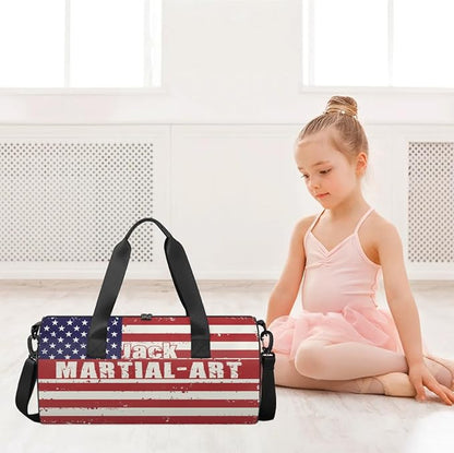 Personalized-Martial-Arts-Gear-Bag for Karate Teakwondo, Custom Jiujitsu Bag for Boys, Karate Teakwondo Bag for Gear Waterproof Lightweight Large USA