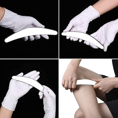 4 in 1 Muscle Scraper Tool Set,Stainless Steel Gua Sha Massage Tools, Professional Physical Therapy Instruments with Storage Case