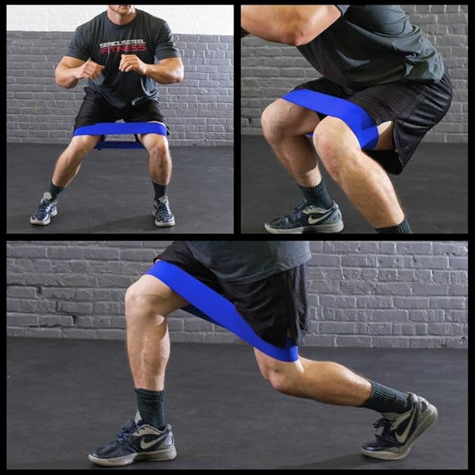 Serious Steel Fitness Hip and Glute Activation Band | Squat & Deadlift Warm-up Band for HIPS and Glutes