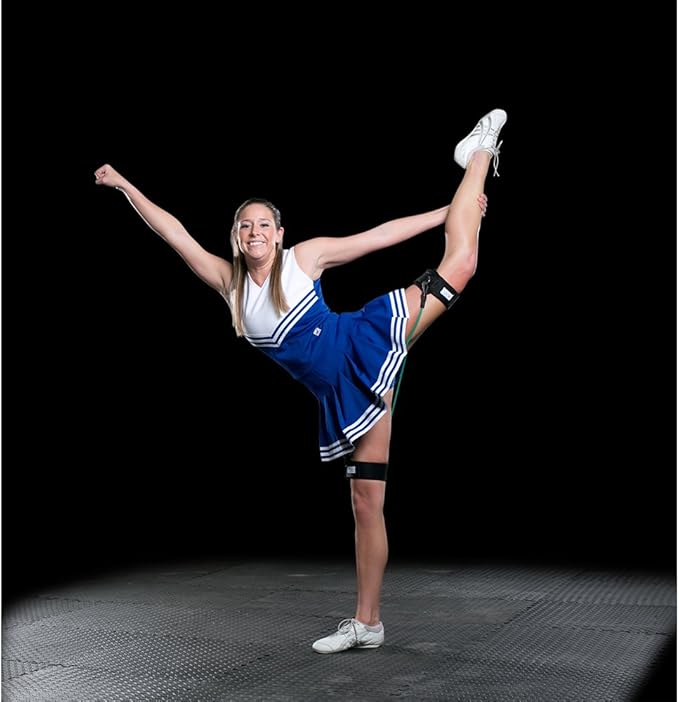 Cheer Kinetic Bands – Leg Resistance Bands for Cheerleaders | Improve Flexibility, Jumps, Stunts & Tumbling | 4-Level Resistance System with 12 Stunt Strap Colors + Digital Training Downloads
