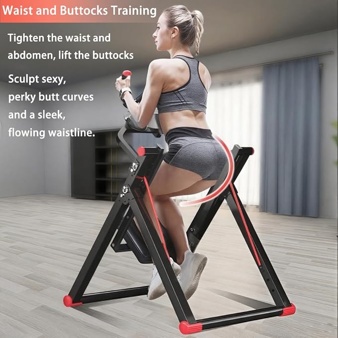 Vicamy Foldable Ab Machine for Home, No-Track Silent Exercise, Adjustable Resistance, Full Body Workout Equipment,Ab Machine for Stomach Workout & Home Gym