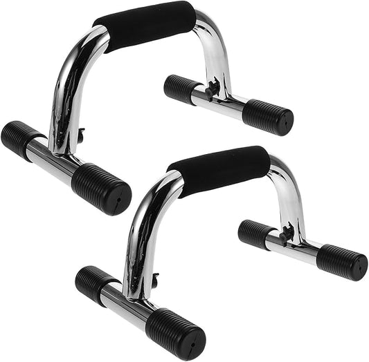 2pcs Push up Bars Home Workout Equipment Steel Pushup Stands with Non-slip Base Portable Upper Body Exercise Equipment for Strength Training
