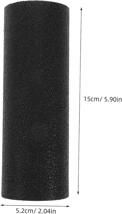Toyvian Soft Foam Yoga Roller Mini Fitness Yoga Column for Deep Tissue Muscle Massage Portable Body Workout Roller Black