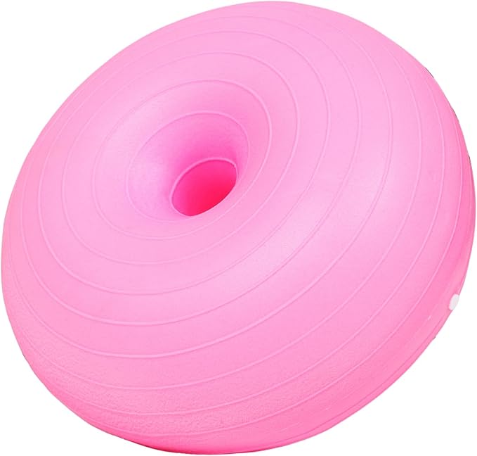 balacoo Yoga Ball Fitness Donut Design Half Ball for Pregnancy Reinforced Balance Trainer