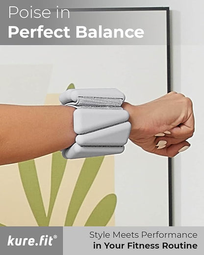 Pilates Weight | Wrist & Ankle Weights for Women | Weighted Bangles | 1LB/ 2LB Each (Set of 2)
