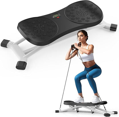 2025 New Ski Simulator Machine,Stridon Balance Board with Resistance Bands&LCD Monitor for Full Body, Noiseless Ski Exercise Machine for Skiing Beginners, Home Use