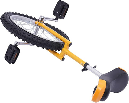 16/24 Inch Wheel Unicycle with Steel Rim, Unicycle Electric Wheel Skidproof Mountain Tire Cycling Sports Exercise with Adjustable Seat, Adults Kids Outdoor Sports Fitness Exercise Tool