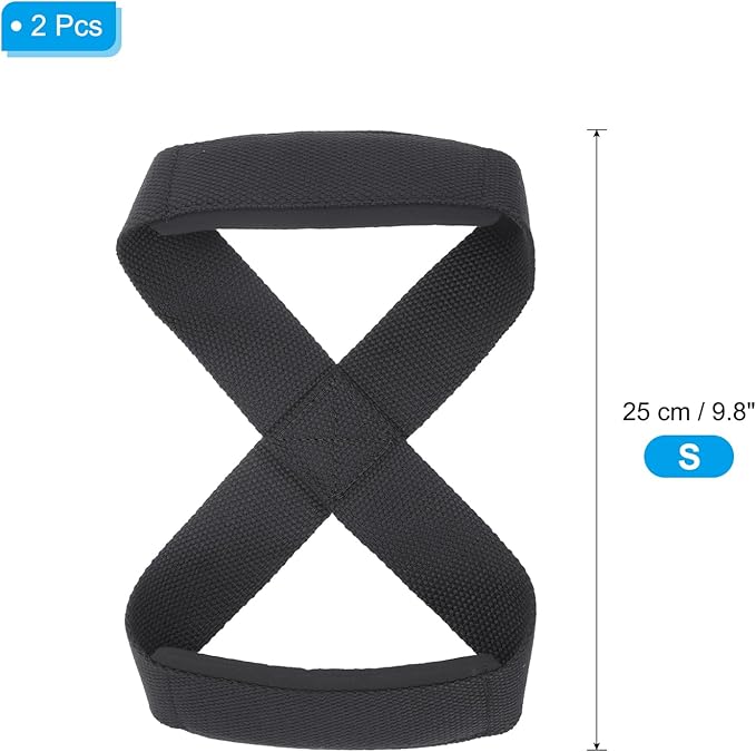 PATIKIL Figure Lifting Strap, Weightlifting Wrist Wraps Dead Lift Padded Grips for Fitness Power Strength Training