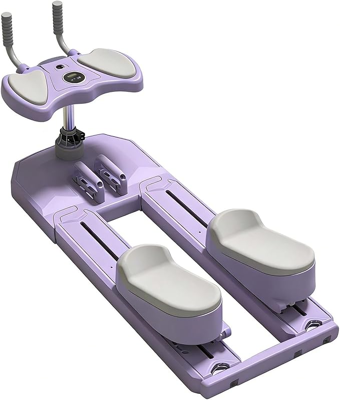 6-in-1 Crawling Training Machine,Back Stretcher Pro Spine Trainer,for Spinal Decompression & Lower Back Pain Relief, Waist Ab Twist Core Workout Equipment for Home Gym Purple