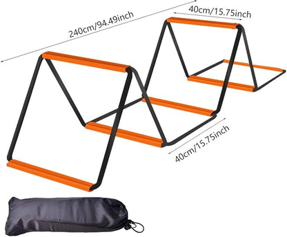 Agility Ladder Football Footwork Ladder Balance Foldable Agility Training Equipment Speed Ladder for Outdoor Sports Workout