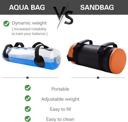 25kg/55lb Water Aqua Bag Weight Training Bag for Fitness Training Muscle Building