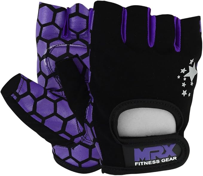 MRX Ladies Weight Lifting Gloves Women Fitness Training Exercise Glove Anti Slip Padded Shock-Absorbing Extra Grip Crossfit Multi Colors