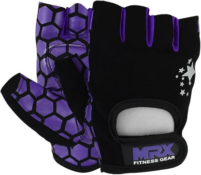 MRX Ladies Weight Lifting Gloves Women Fitness Training Exercise Glove Anti Slip Padded Shock-Absorbing Extra Grip Crossfit Multi Colors