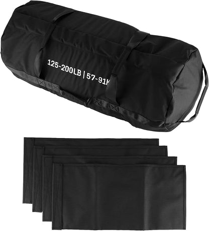 GarveeLife Workout Sandbag Unfilled - 5-200 LBS Heavy Duty Fitness Sandbag for Strength Training, Core & Full-Body Exercises | Adjustable Weight Home Gym