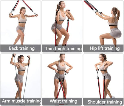 Resistance Band with Handle, Exercise Bands with Handles, Ideal for Strength Training, Muscle Toning, Physical Therapy