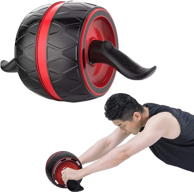 Abdominal Roller Wheel, Smart Brake Automatic Rebound Ab Roller Wheel, Mute Non-Slip Abs Carver Multiple Angles Core Workouts Ab Roller, Home Gym Equipment for Men Women Abdominal Exercise