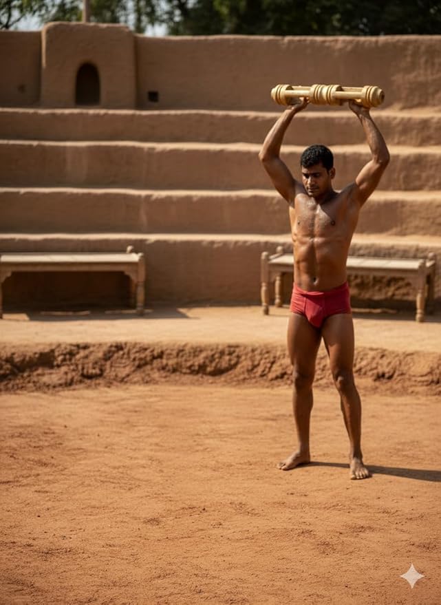 HIH Enterprises - Sheesham Wooden Sumthola Mugdar (Indian Clubs) – Indian Fitness Equipment for Home Gym & Outdoor Training Biceps & Shoulder Strength