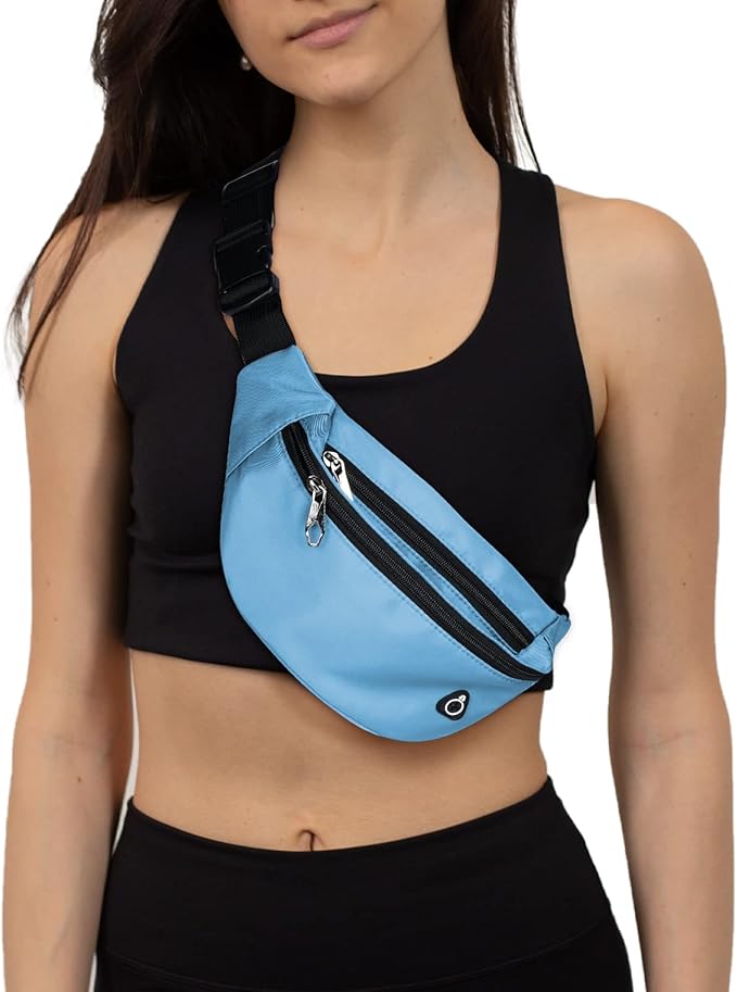Fanny Pack for Men Women, Waterproof Sports Waist Bag Pack, Belt Bag for Travel Hiking Running