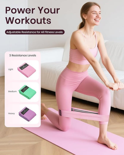 Pilates Ring Set for Women, Home Workout Pilates Equipment with Resistance Bands, 14'' Magic Circle, Mini Ball, Pilates Starter Kit for Strength, Compact Toning Fitness Workout Guide Included