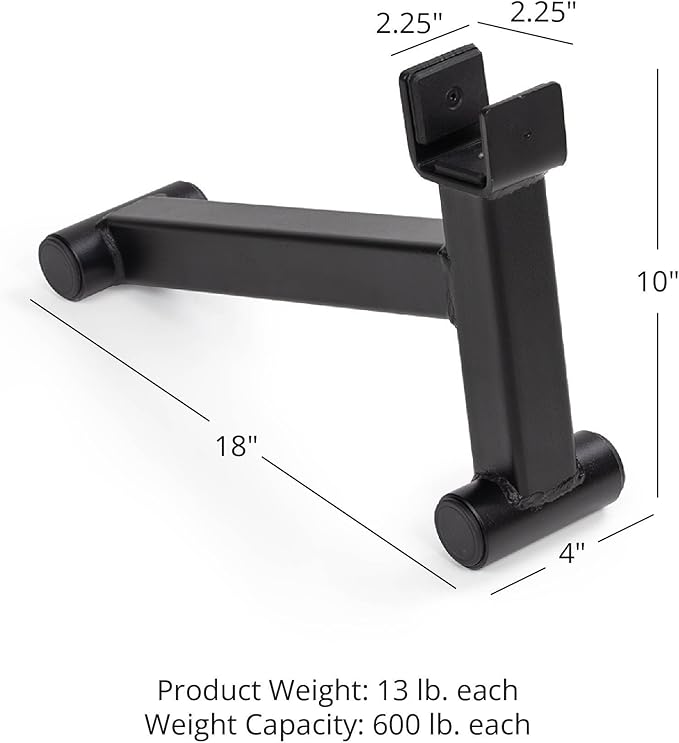 Titan Fitness Mini Deadlift Barbell Jack Stand, 600 LB Capacity, Elevated Lift for Easy Loading and Unloading Barbell Weight Plates, Weight Training, Deadlift Exercises, Powerlifting, Home Gym
