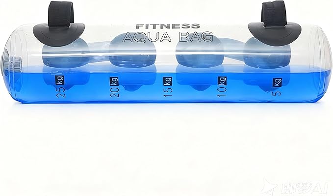 Aqua Dumbbell Bag Water Weights 30-55 lbs – Adjustable Water Weight Training Bag for Core Strength, Balance, Stability, Functional Fitness, Home Gym & Full Body Workout, Cross Training, HIIT